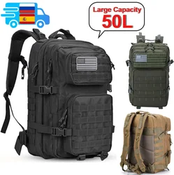 Mochila táctica TY 50L, mochilas de viaje de gran capacidad para hombre, bolsas multifuncionales impermeables para deportes al aire libre