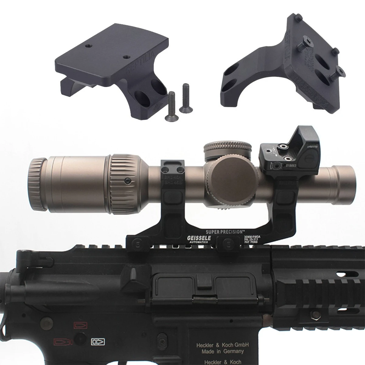 Montaje GEISSELE 25,4/30mm alcance de anillo súper precisión 1,54 "1,93" alcance óptico ROF-45 ROF-90 montaje combinado para riel Picatinny de 20mm - imagen 2