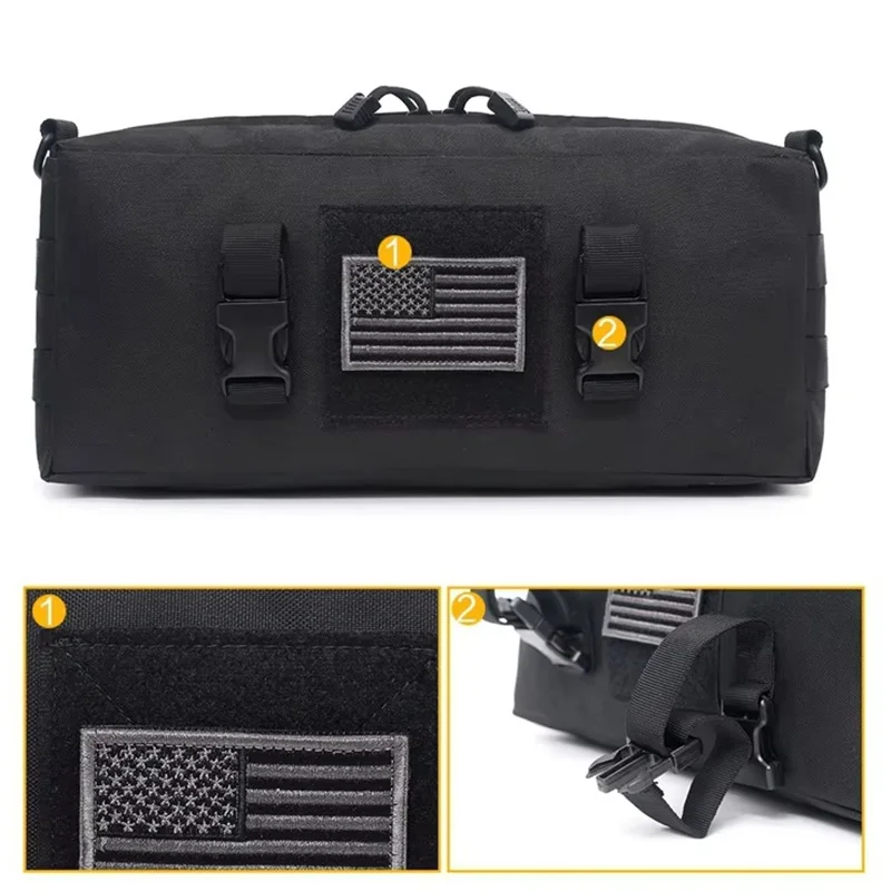 Bolsa táctica Molle para deportes al aire libre, bolsa multiusos de gran capacidad para incrementos, bolsa de viajes cortos para caza y Paintball - imagen 4