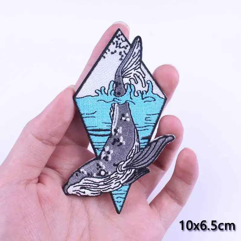 Parche para el desierto/Camping, parches termoadhesivos para planchar para ropa, mochilas, chaquetas, bordado/parche de costura Fusible - imagen 5