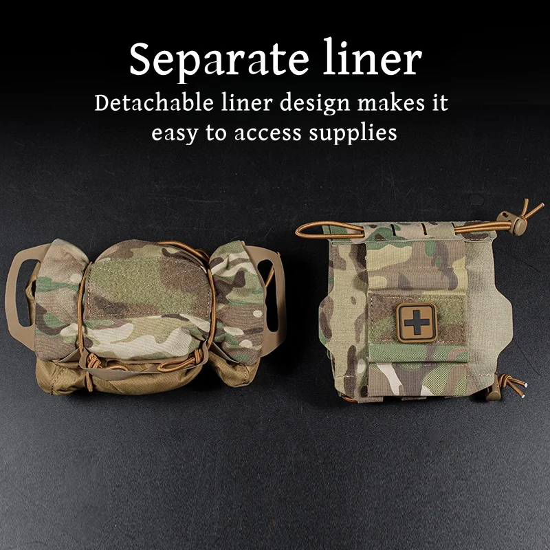 Kit de primeros auxilios al aire libre, Kit de supervivencia de primeros auxilios, Instalación rápida MOLLE, IFAK - imagen 4
