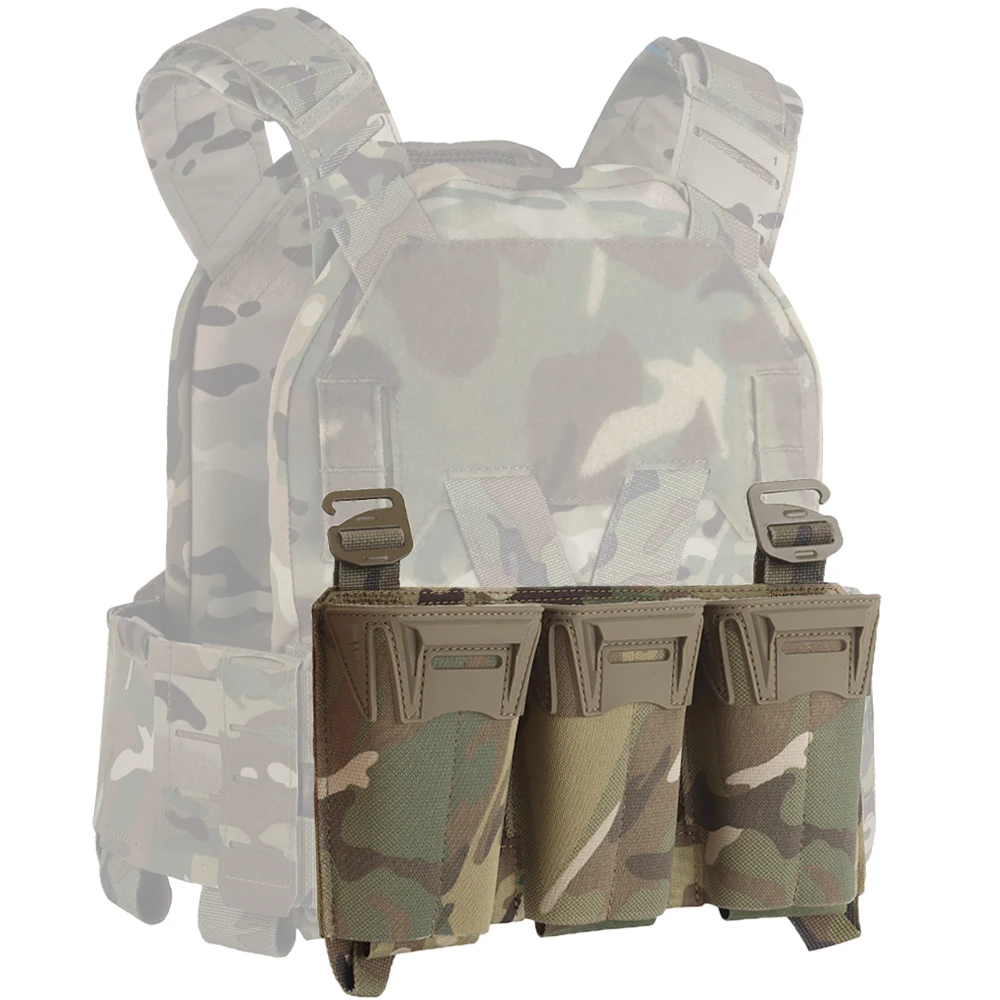 Bolsa triple cargador MOLLE camuflaje 5.56/9mm para portaplacas