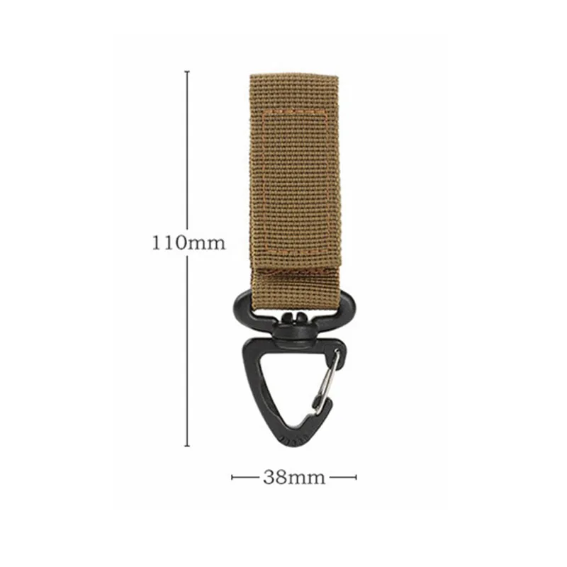 LLavero de 3 piezas para exteriores, accesorio táctico con Clip, cinturón, correas, mosquetón militar, gancho Molle para acampar, caza y senderismo - imagen 3