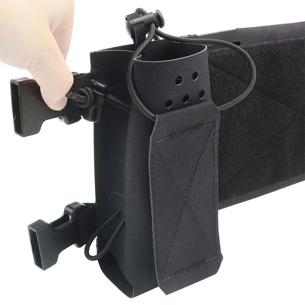 Chasis de expansión táctica mejorado de plataforma de pecho MK4 con bolsas de revistas MOLLE MK3 MK4 D3CRM accesorios de perfil bajo SINAIRSOFT - imagen 5