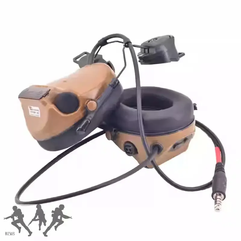 Auriculares tácticos C3 con reducción de ruido, algoritmo AGC, protección auditiva, posición de reconocimiento de sonido - imagen 5