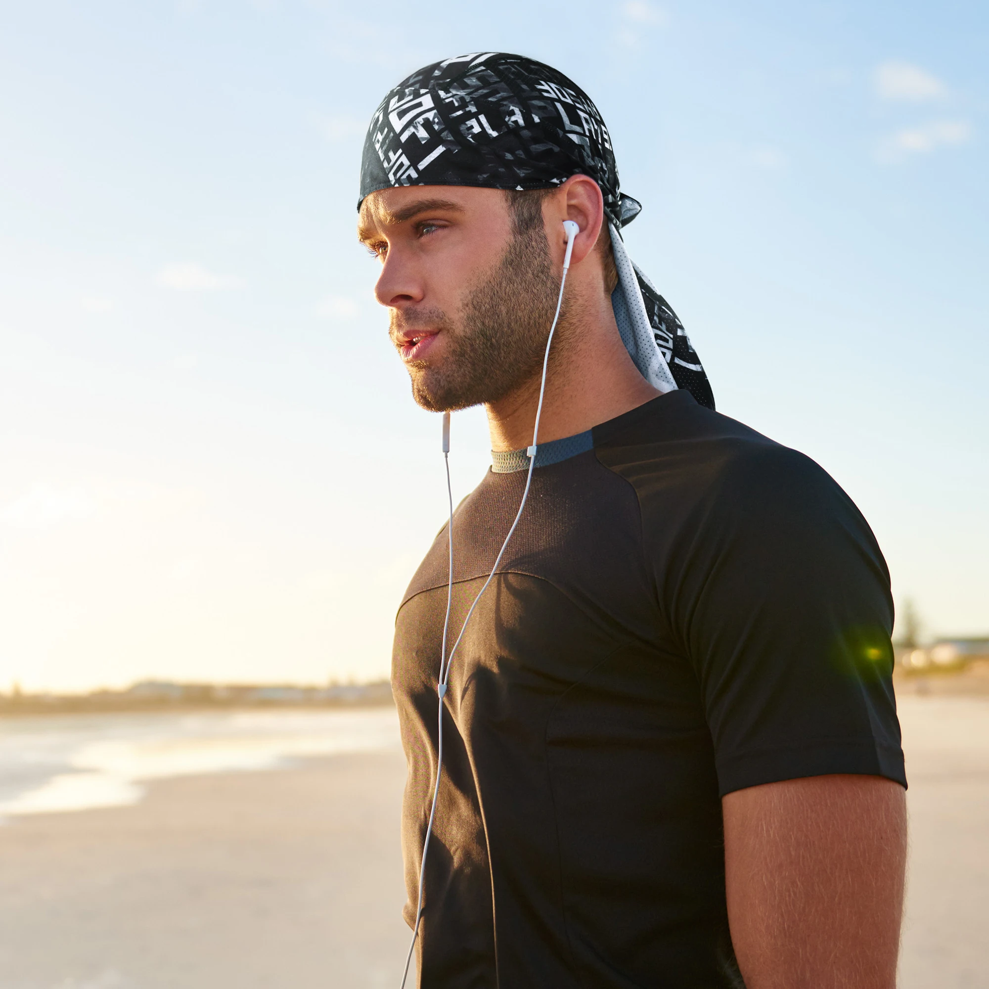 Gorro de pirata para ciclismo para hombre y mujer, gorro deportivo para correr, para montar en bicicleta, para pescar, bufanda para la cabeza, tocado suave de verano - imagen 3