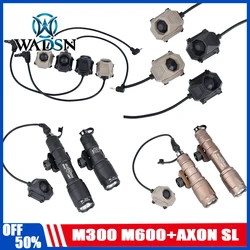Safefire táctico M300A M600C + AXON SL interruptor de botón remoto caza M600 Scout linterna luz con marca SF ajuste riel de 20mm
