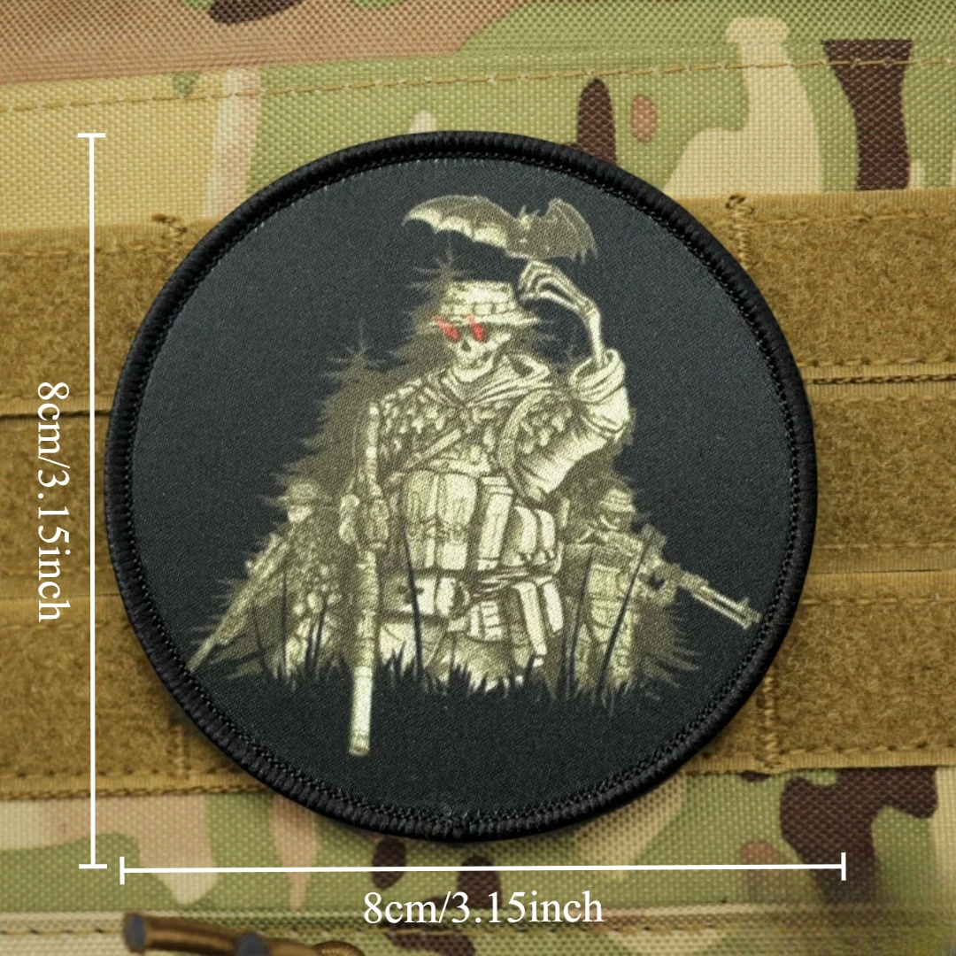 Parche de soldados de exploración de camuflaje nocturno, insignia de moral táctica, pegatina personalizada militar, parches de gancho impresos para ropa - imagen 2