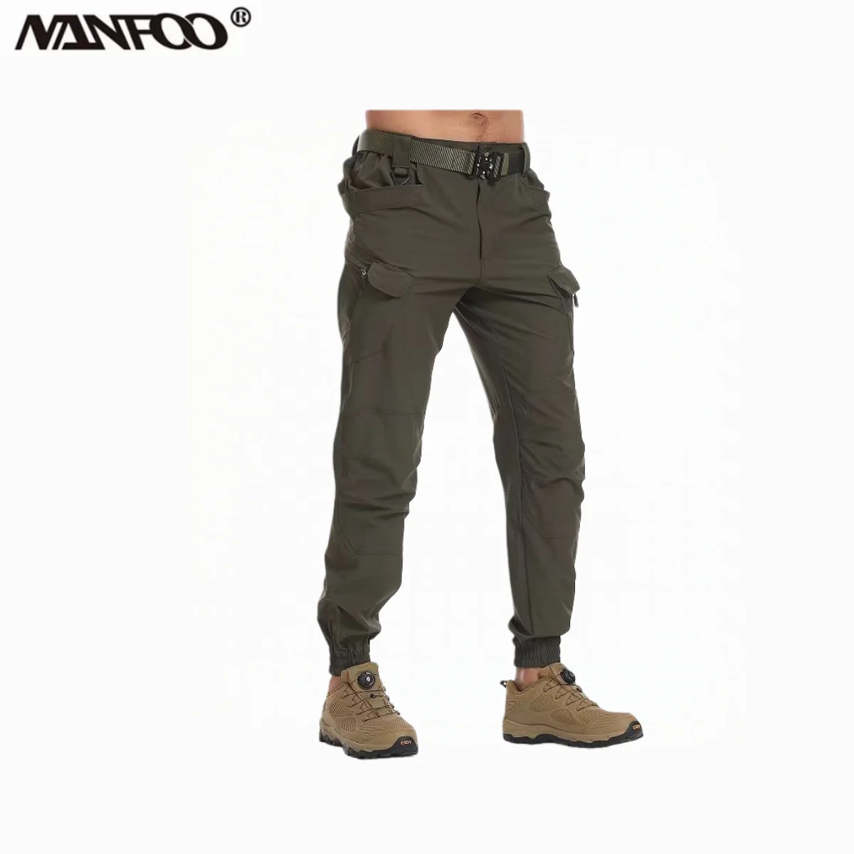 Primavera Verano fino IX7 tela a cuadros de secado rápido escalada deportes pantalones completos pantalones casuales de camuflaje pantalones largos con puños para hombres