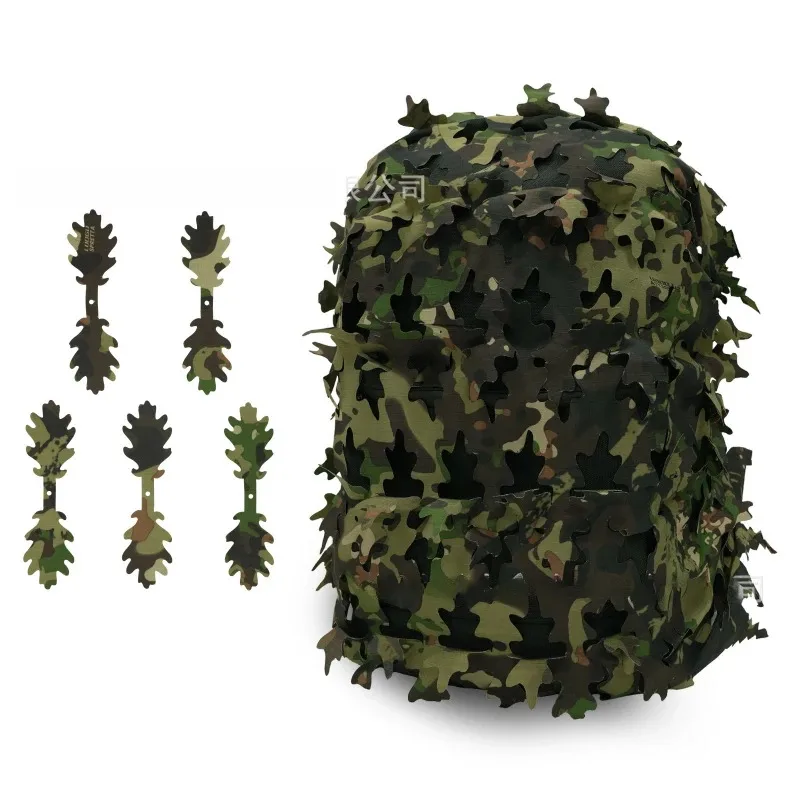 Cubre mochila camuflaje 3D hoja biónica de red táctica - imagen 3