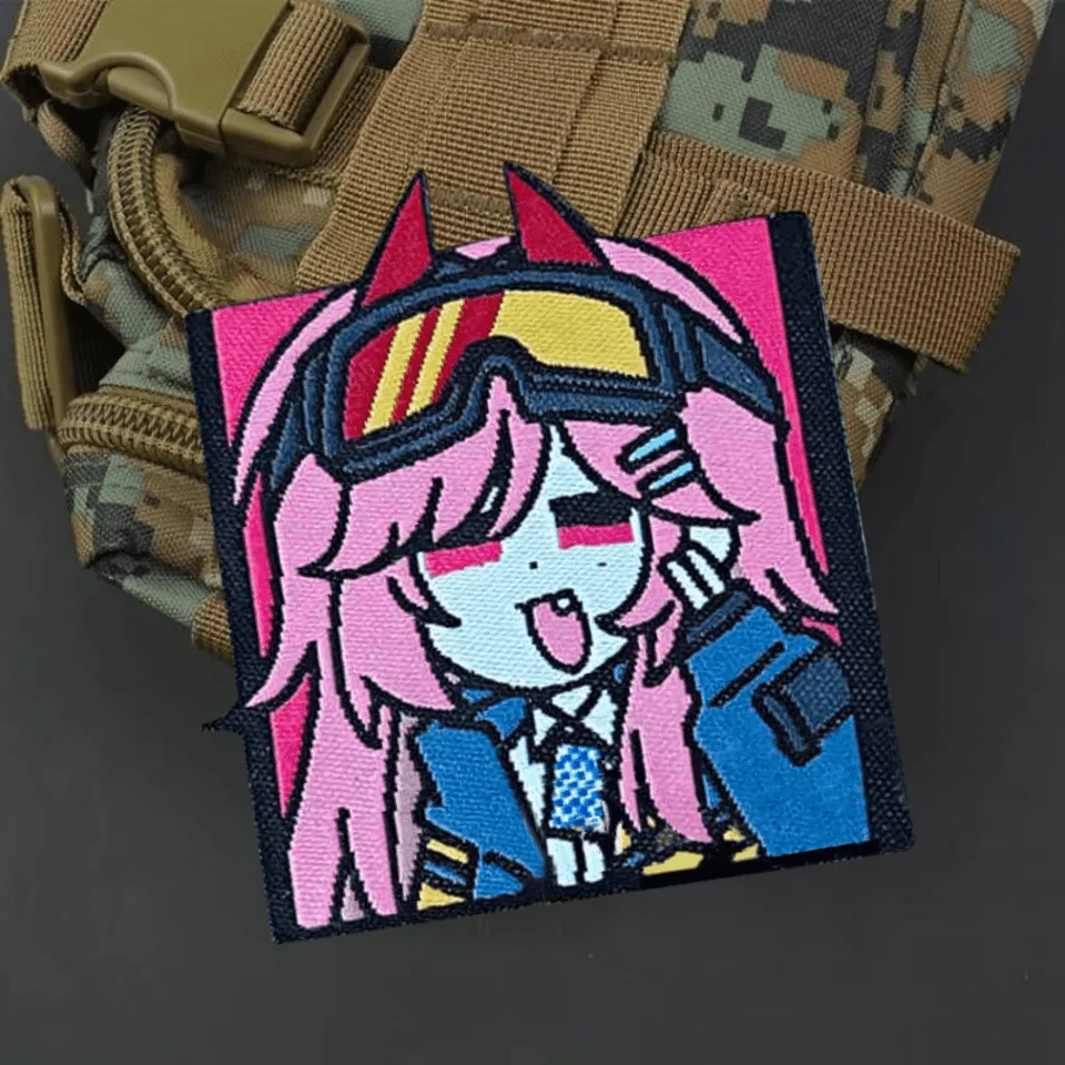 Parche táctico SIG MCX de primera línea para niña, insignia de moral militar, brazalete tejido, parches de gancho y bucle, pegatinas para ropa y mochila - imagen 5