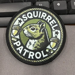 Parche táctico Patrulla Ardilla Secreta – Airsoft Militar Velcro