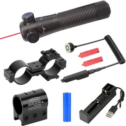 Mira láser de montaje ajustable, mira láser de punto rojo con batería