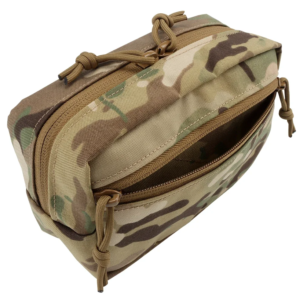Bolsa de aparejo de pecho táctico, bolsa de volcado, chaleco Molle de caza, bolsa de utilidad colgante, doble cremallera, accesorios de aparejo de pecho MK4 - imagen 5