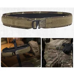 Emersongear, cinturones interiores tácticos, cinturón de combate para hombres, cinturón con hebilla de Metal de liberación rápida, cinturón de nailon para caza Airsoft al aire libre