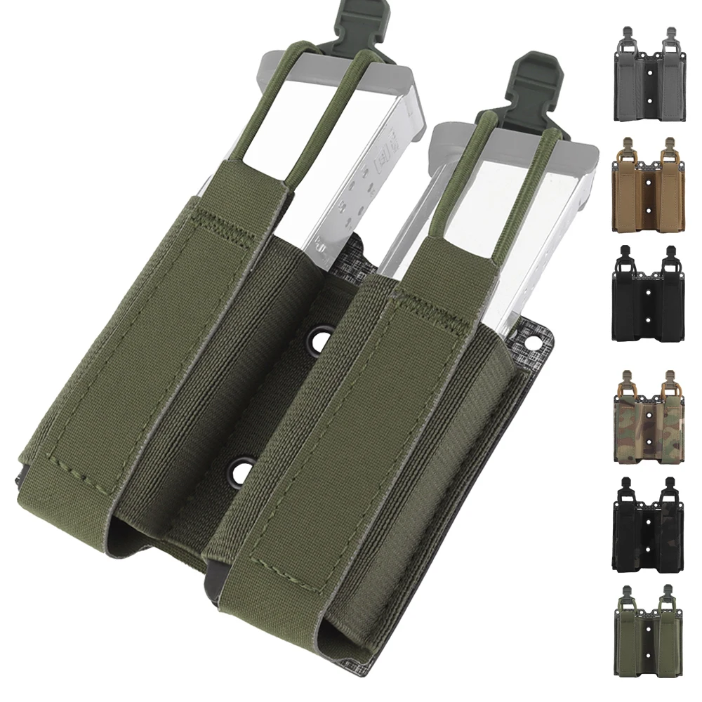Portacargadores pistola MOLLE con tapa abierta y sujeción Mag