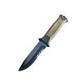 khaki serrated