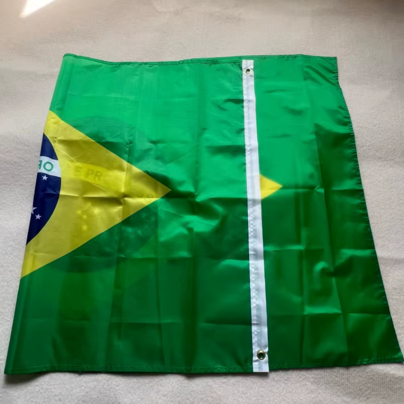 Bandera de Brasil poliéster – Alta calidad exterior e interior - imagen 2