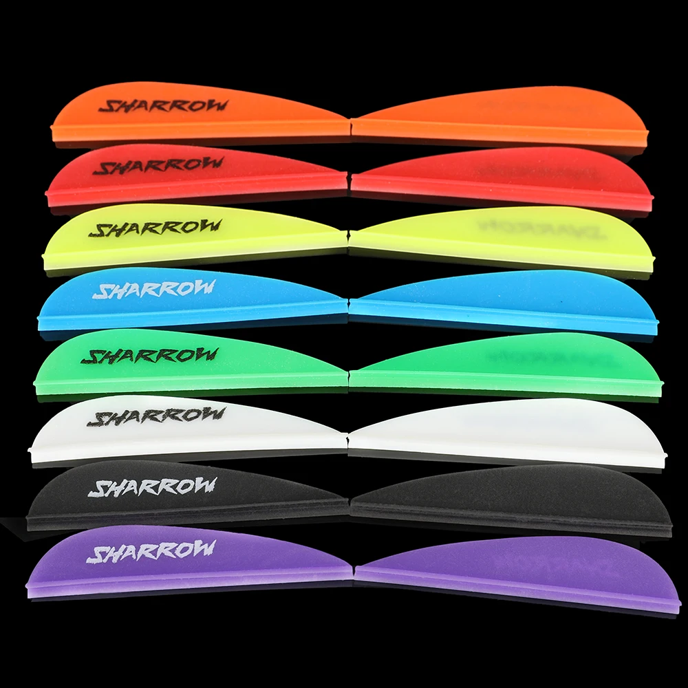 Varillas de flecha de goma para tiro con arco, plumas de tiro con arco, eje de flecha, accesorios de tiro con objetivo DIY, 8 colores, 2 pulgadas - imagen 4