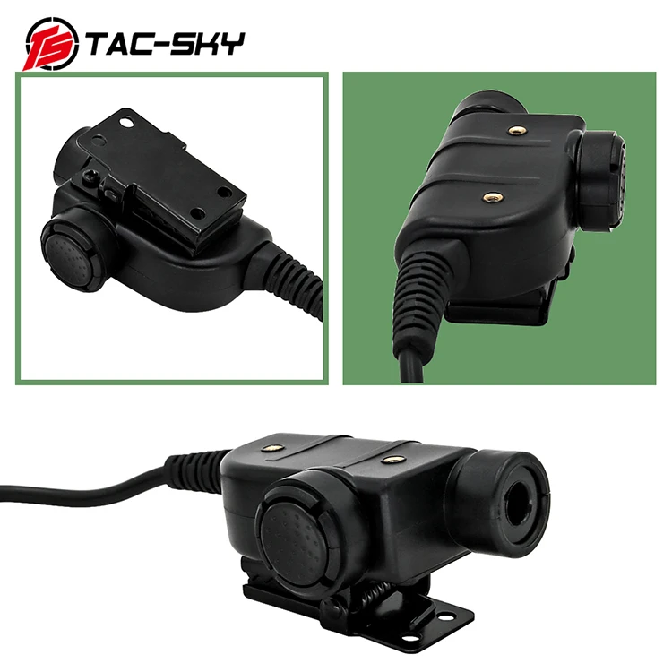 TAC-SKY U94 PTT Cable de 66 pines apto para auriculares de Radio AN/PRC-152 PRC-148