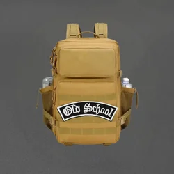 Parche bordado "Old School", chaleco táctico, gancho y bucle, sombrero, insignia de moral, mochila, pegatinas decorativas, parches para brazalete para ropa