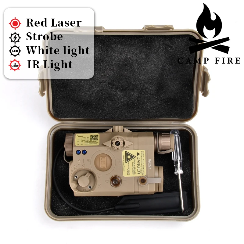 Airsoft PEQ15 PEQ Red Dot Green Blue Laser IR Lighting LED White Light Flashlight Beam Mark Flashlight Storage Box Fit 20MM Rail