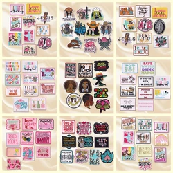 10PCS Set NEW Western Cowgirl/Black Cowboy Embroidered Patches DIY Iron On Patches For Clothing Cartoon Letter Slogan Patch