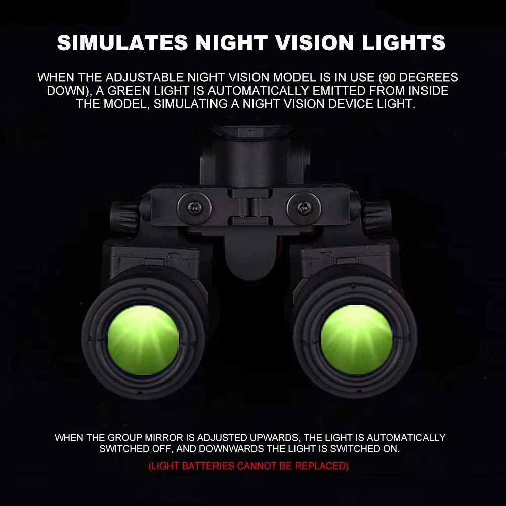 Gafas Visión Nocturna NVG Binoculares AN/PVS-31 Militares Tácticas - imagen 3