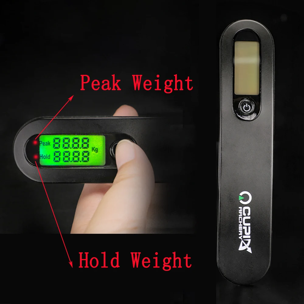 Báscula de arco LED para tiro con arco, herramienta de pesaje de peso de 110 libras, dinamómetro, instrumento de medición, tiro de caza, arco recurvo compuesto - imagen 3