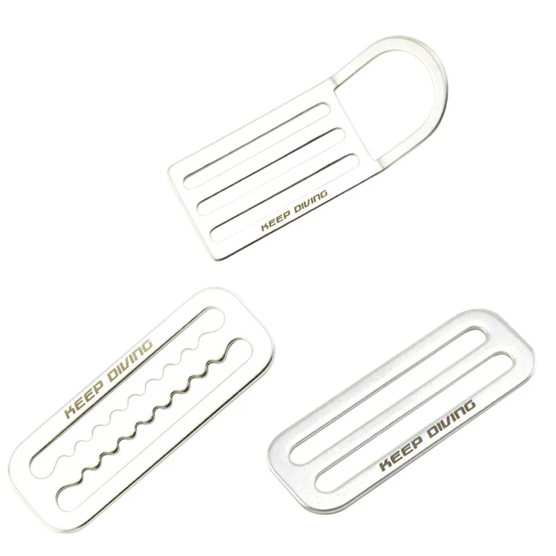 Cinturón de peso de buceo de acero inoxidable de 2 ", hebilla de cintura, guardián deslizante, anillo en D, arnés, cinturón, tapón de retención, apnea, surf - imagen 5