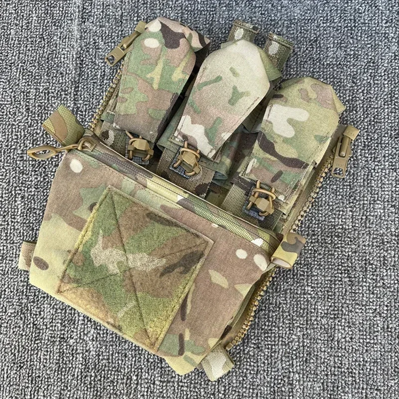 Bolsa táctica FCPC V5, portador de placa de asalto Airsoft, bolsa con cremallera, chaleco de engranaje, accesorios, Panel, bolsa para revistas - imagen 3