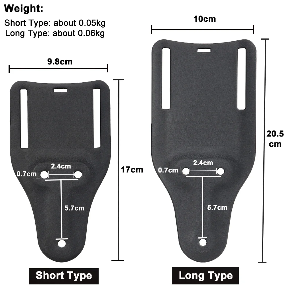 Adaptador de montaje de funda de correa de pierna táctica, Kit de sistema de liberación rápida para Kydex Glock QLS 19 22, funda de pistola de caza - imagen 2