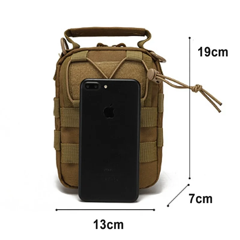 Bolsa táctica militar para exteriores, bolso cruzado de hombro Oxford, impermeable, accesorios de caza y Camping, Mochila del ejército Molle EDC - imagen 2