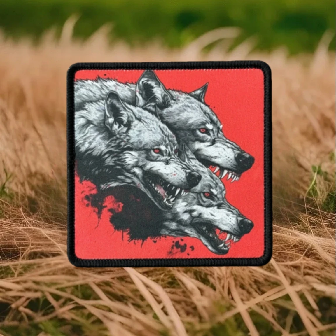 Parche para brazalete con estampado "Hellhound", insignia de moral táctica para ropa, parches militares con gancho, pegatinas para mochila - imagen 3