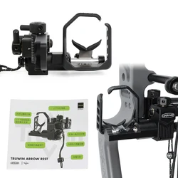 Arco compuesto anticaída soporte de flecha aleación de aluminio 6061-T6 ajustable de cuatro vías para arco de mano derecha caza tiro con arco objetivo