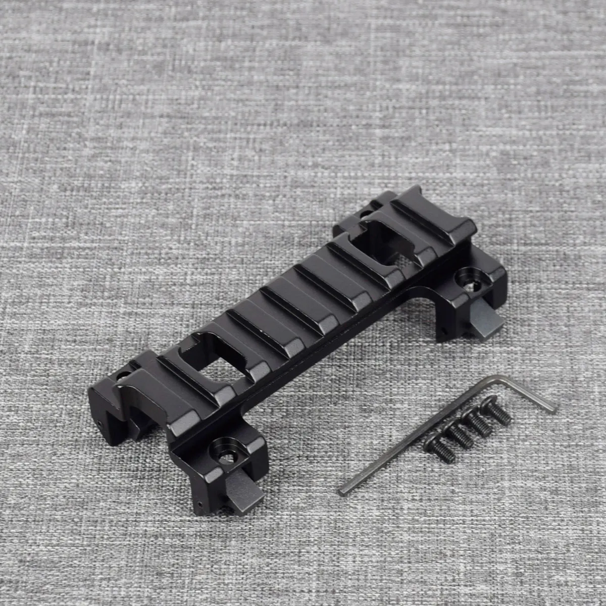 Metal táctico 8 ranuras HK SP5 MP5 GSG5 G3 HK53 Picatinny montaje en riel superior Base garra mira láser montaje para Huting Caza - imagen 5