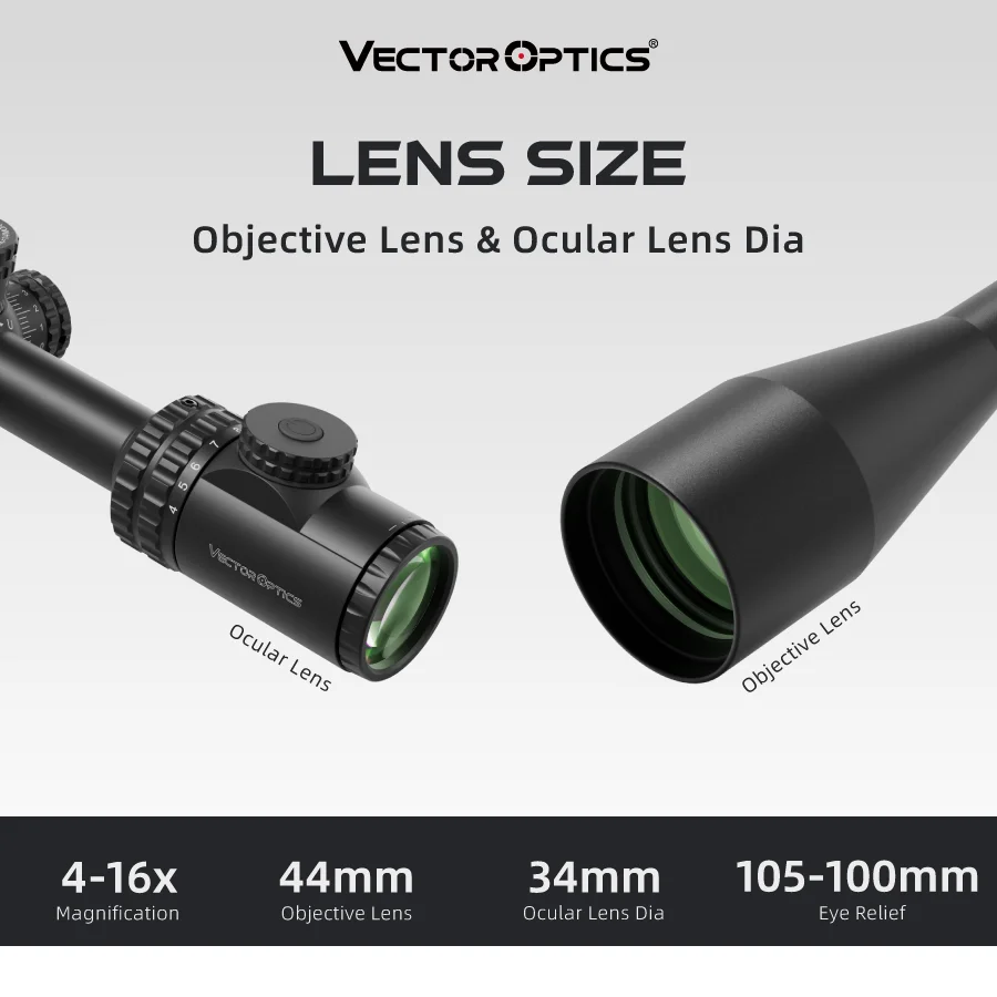 Vector Optics-mira telescópica de caza Hugo 6-24X50Gt Sfp, 1/4Moa, cero Reinicio y bloqueo de torreta, 11 niveles, iluminación roja, vista táctica - imagen 4