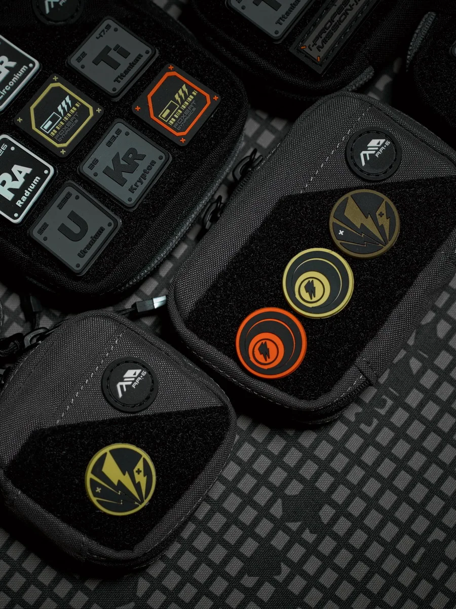 FOXBAT Lightning Mini brazalete táctico con parche de PVC, decoración bordada DIY para ropa y mochilas de 1 pulgada - imagen 4