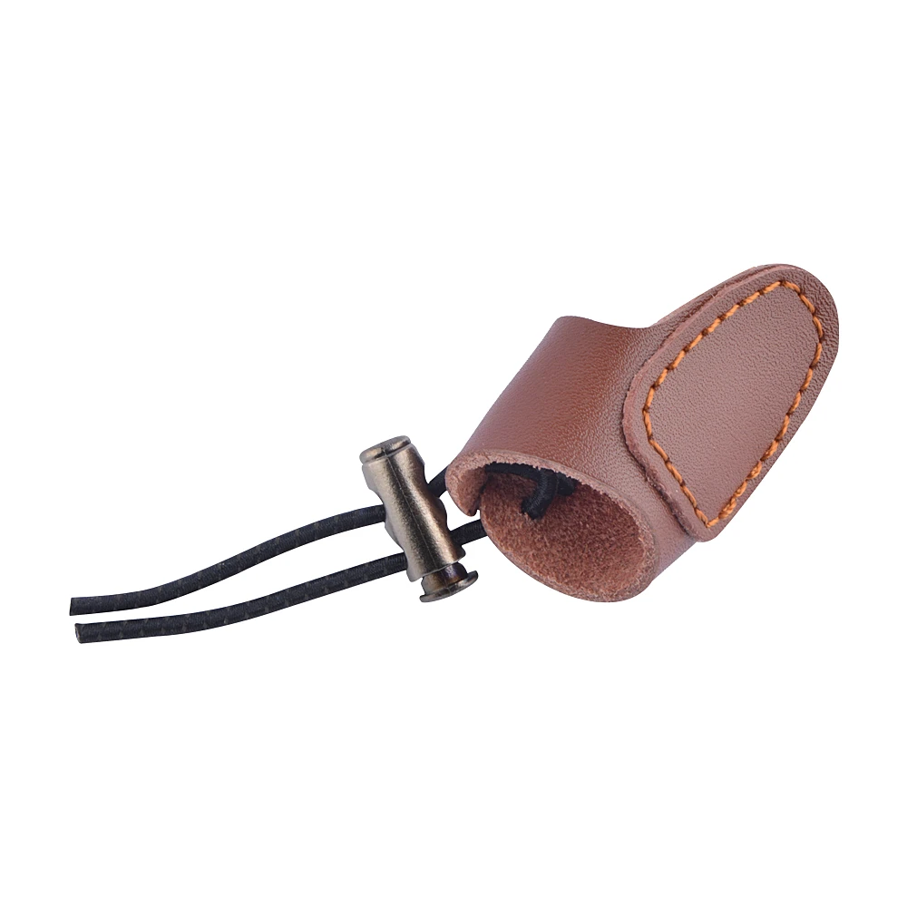 Protector de pulgar versátil para tiro con arco, ajustable para manos L/R, protector de dedo grueso, accesorio esencial, arco, Deportes de caza - imagen 4