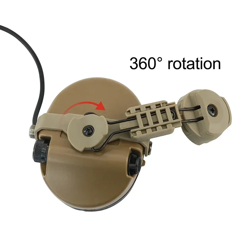 Manguitos electrónicos, soporte para auriculares, adaptador de riel de arco para auriculares tácticos MSA SORDIN, protección auditiva, auriculares de caza y tiro - imagen 5