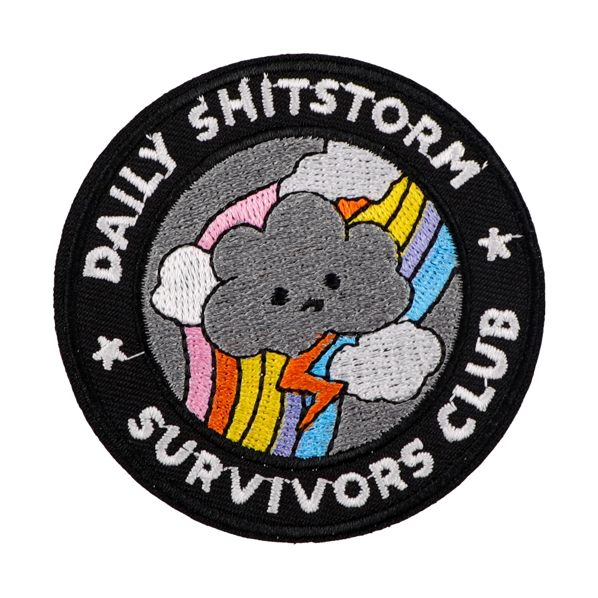 Parche bordado para Club de supervivientes, parches para planchar de arcoíris para ropa, parches termoadhesivos para ropa, insignias para coser DIY - imagen 4