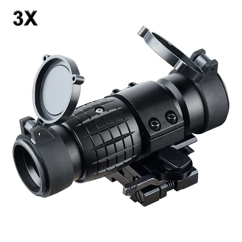 Lupa de caza G33/3X con interruptor al lado, montaje desmontable rápido para mira telescópica de Rifle de tiro Airsoft, accesorios tácticos - imagen 3