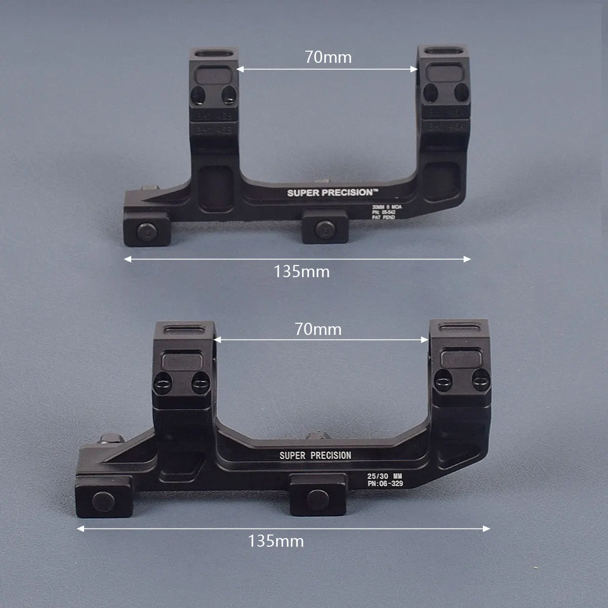 Soporte de alcance AR15 SUPER PERCISION GEISSELE, anillos de 25,4mm y 30mm, soporte de mira óptica con soporte de mira ROF-45/90 RM - imagen 3