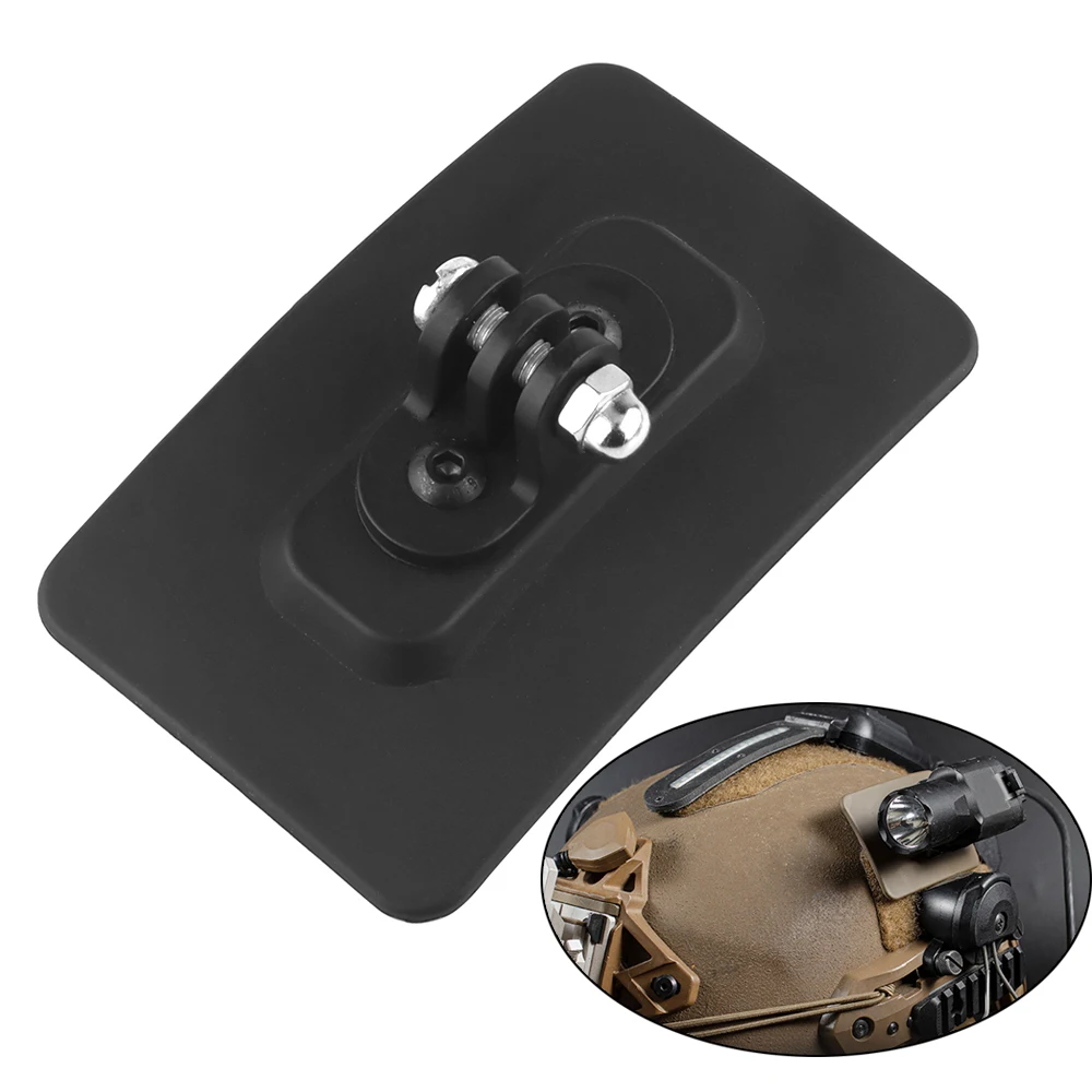 Base de montaje de casco rápido táctico, accesorios de linterna de montaje militar para Cámara de Acción GoPro, adaptador de montaje fijo - imagen 2