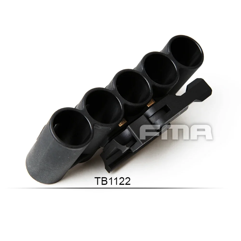 Soporte de carcasa para escopeta táctica FMA, proporciona con 5 rondas de calibre adicionales, bolsa para revistas, equipo de Paintball de plástico - imagen 4