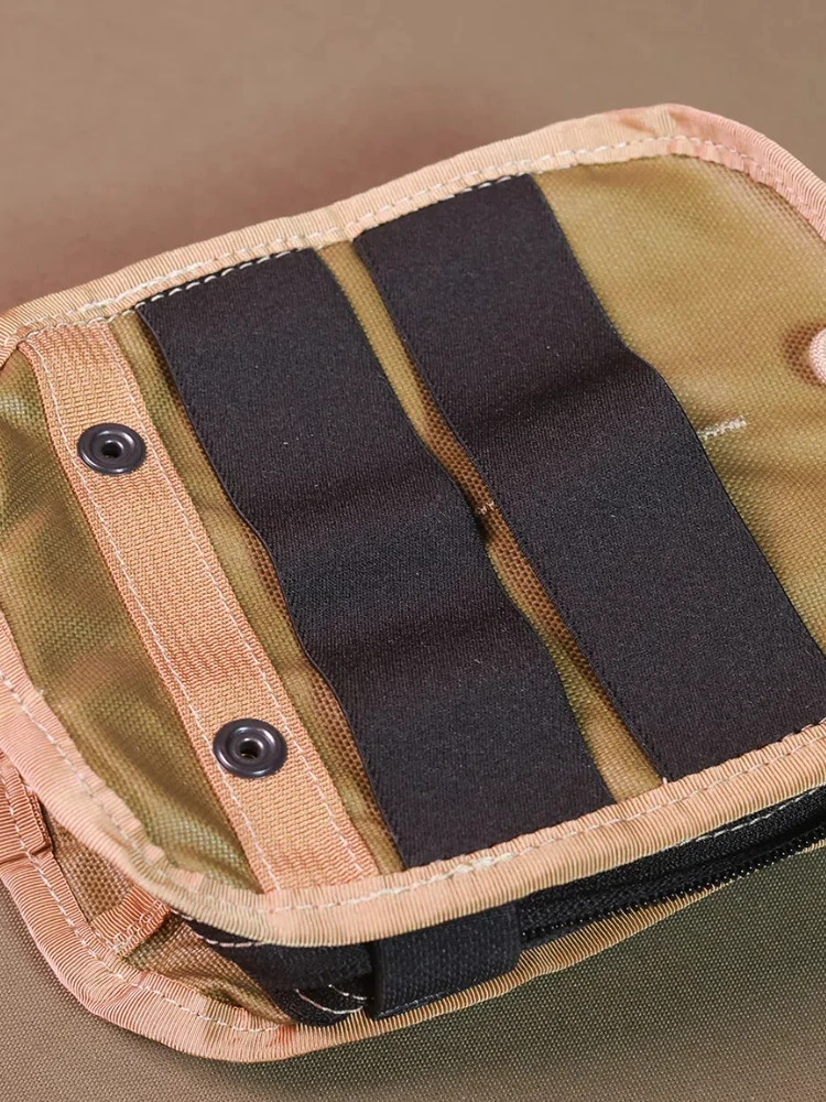 Bolsa de almacenamiento médica con cremallera negra para exteriores, accesorios tácticos Molle - imagen 4