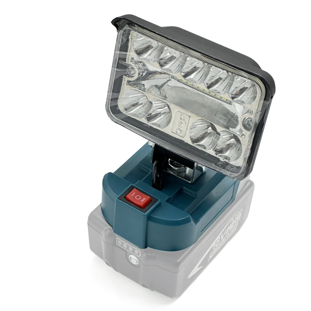 Luz de trabajo para batería Makita de 18V, reflector inalámbrico portátil de 3/5/8 pulgadas para herramientas Makita, foco LED para acampar, pescar, - imagen 2