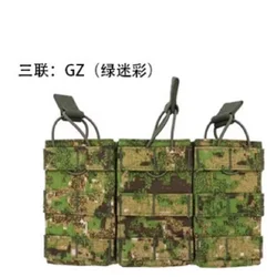 GZ Bolsa triple porta cargadores MOLLE para chaleco táctico militar