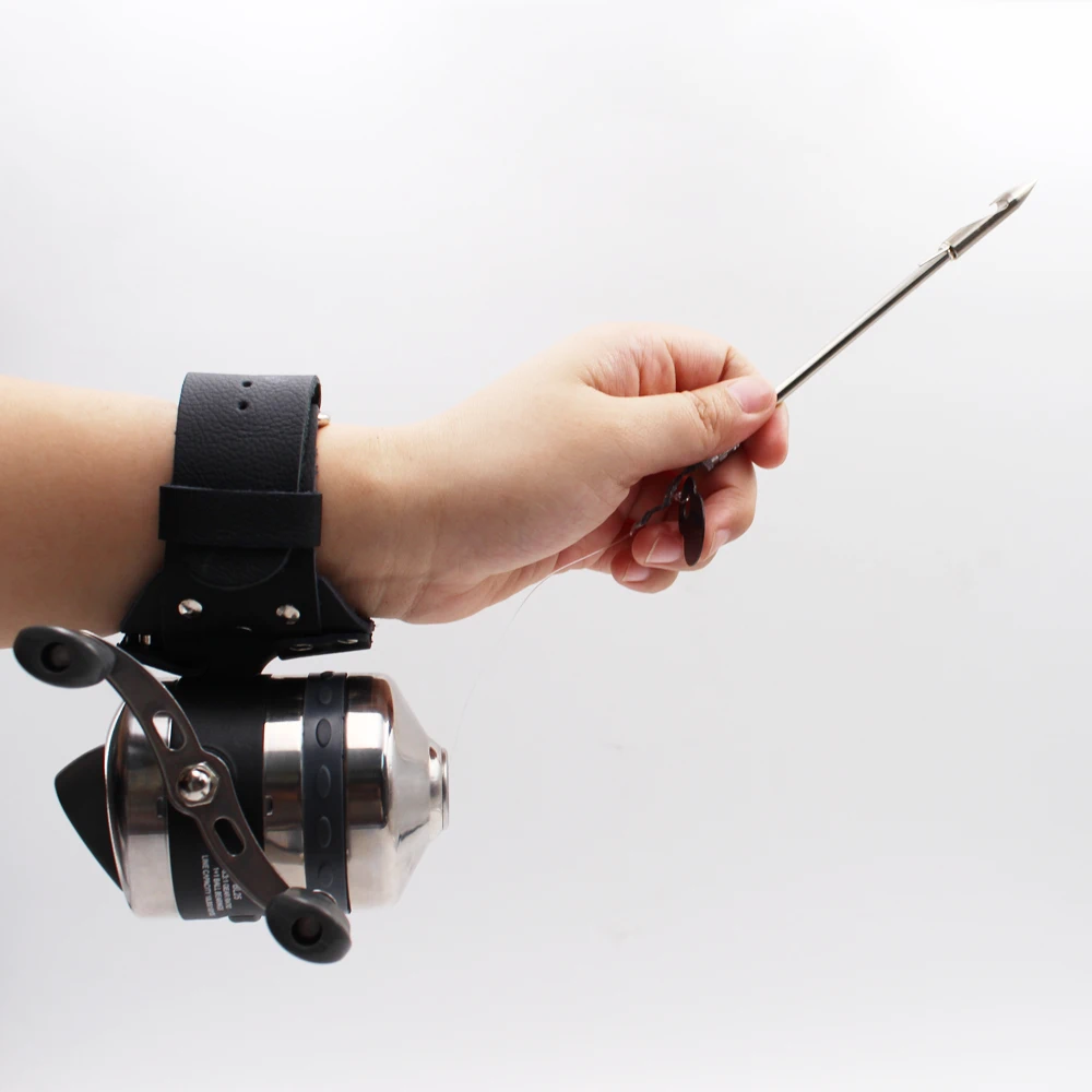 Carrete de pesca de acero inoxidable BL25, herramienta de pesca al aire libre, doble balancín, manos izquierda y derecha, se puede cambiar, tiro con arco, caza - imagen 5