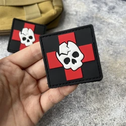 Parche táctico médico - Insignia de moral militar en PVC con Velcro